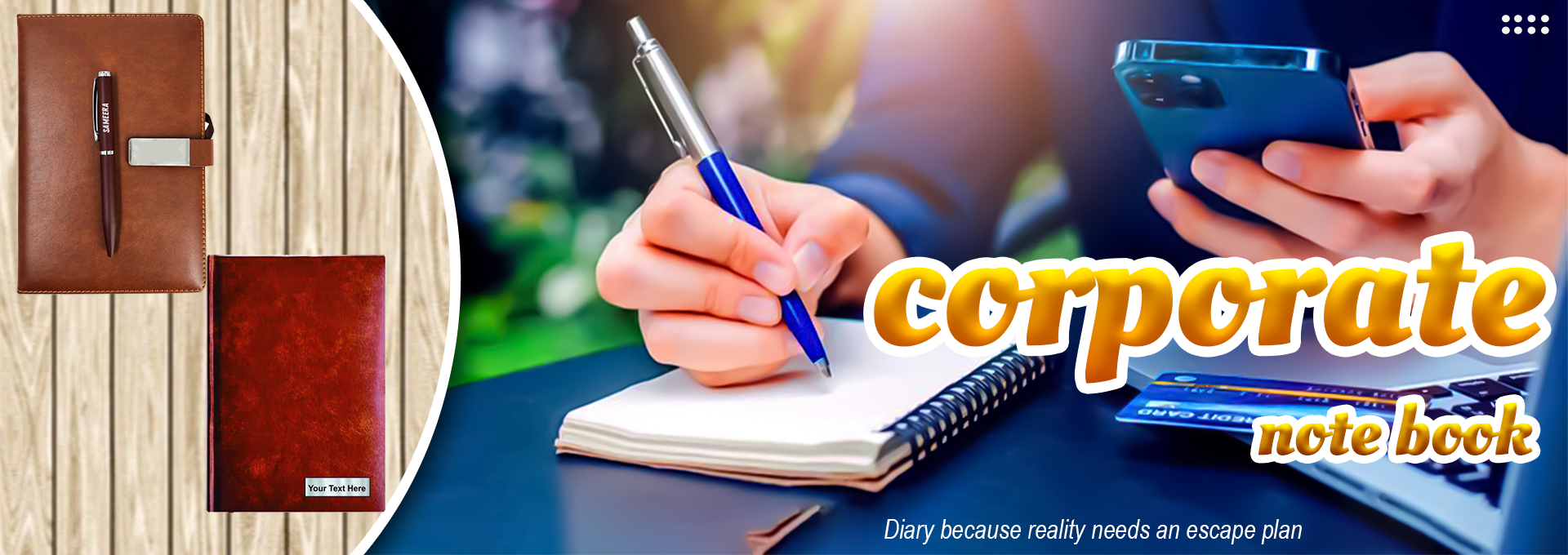 Diary Manufacturer in Tirupur-Note Book Supplier in Trichy-Promotional Diary Wholesaler in Tirupur-Corporate Diary Exporter in Tirupur